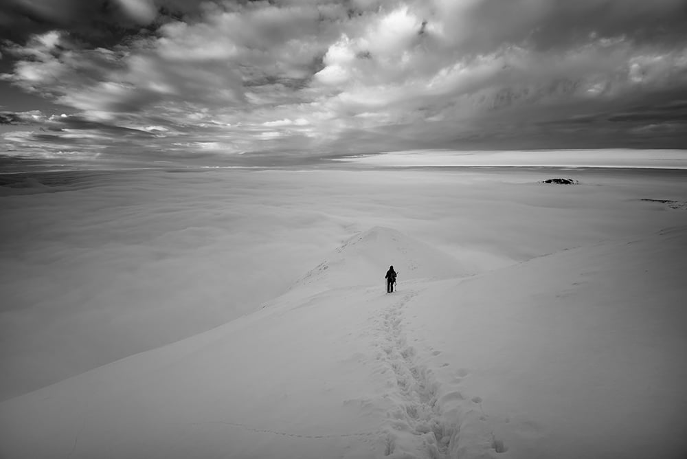 kasperczyk michał interfoto Tatry Zachodnie o zmierzchu czarno białe zdjęcie