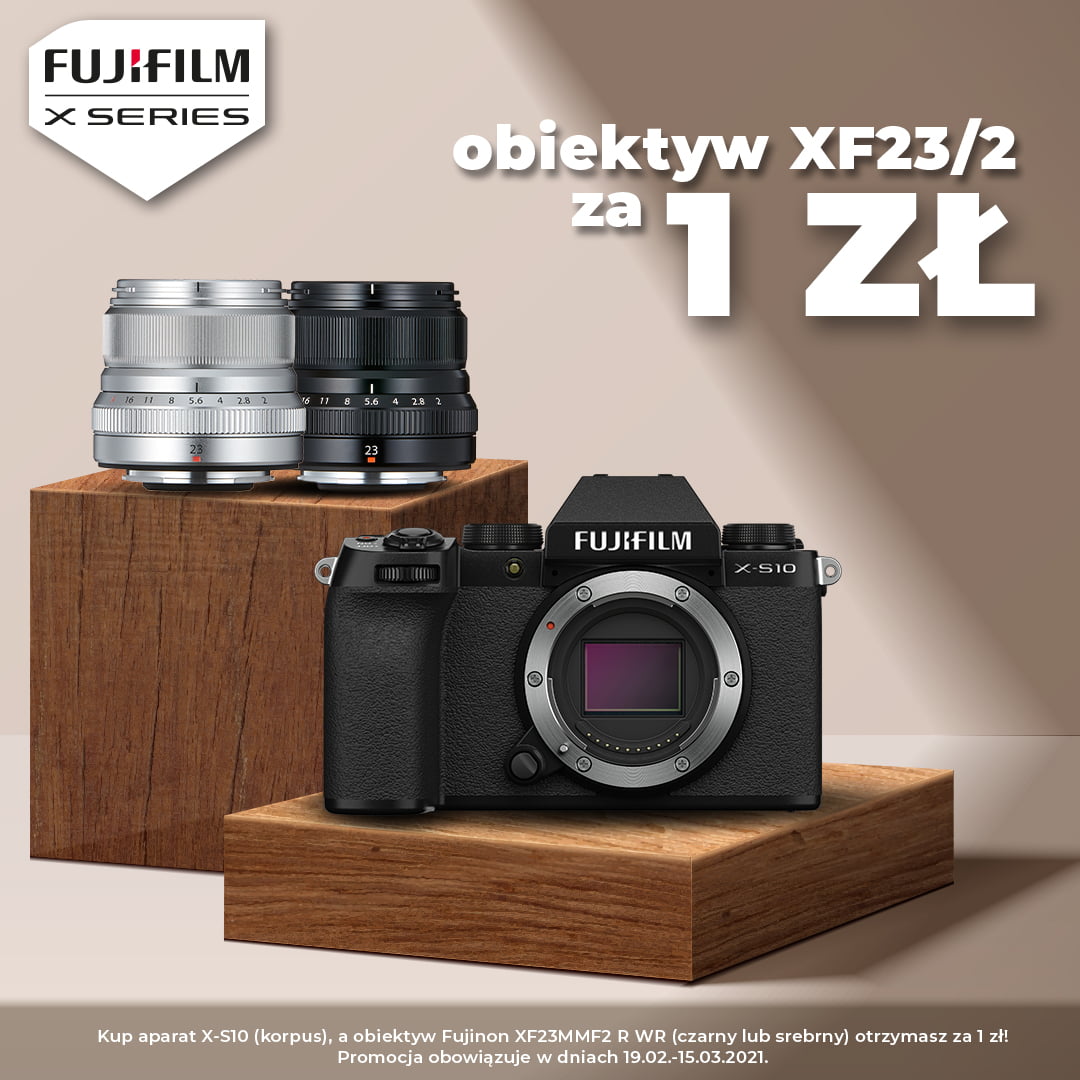 x-s10, 23mm za 1zł, fujifilm, x-s10