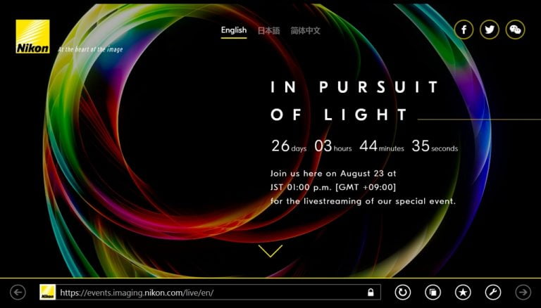 Nikon-In pursuit of light-Countdown