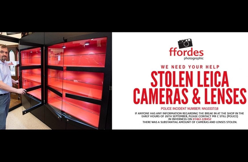 Sprzęt firmy Leica o wartości ponad 200000 dolarów skradziono ze szkockiego sklepu Ffordes