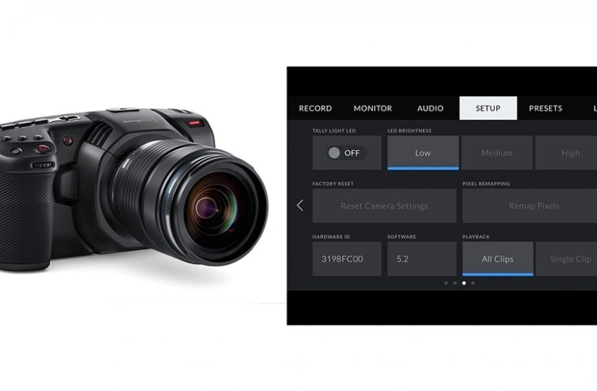 Aktualizacja oprogramowania dla kamery Blackmagic Pocket Cinema Camera 4K