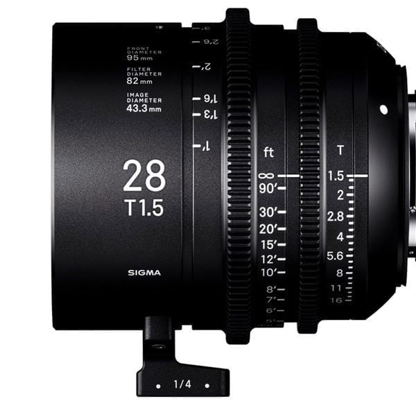 Sigma ogłasza cenę i datę wysyłki filmowego obiektywu 28 mm T/1,5