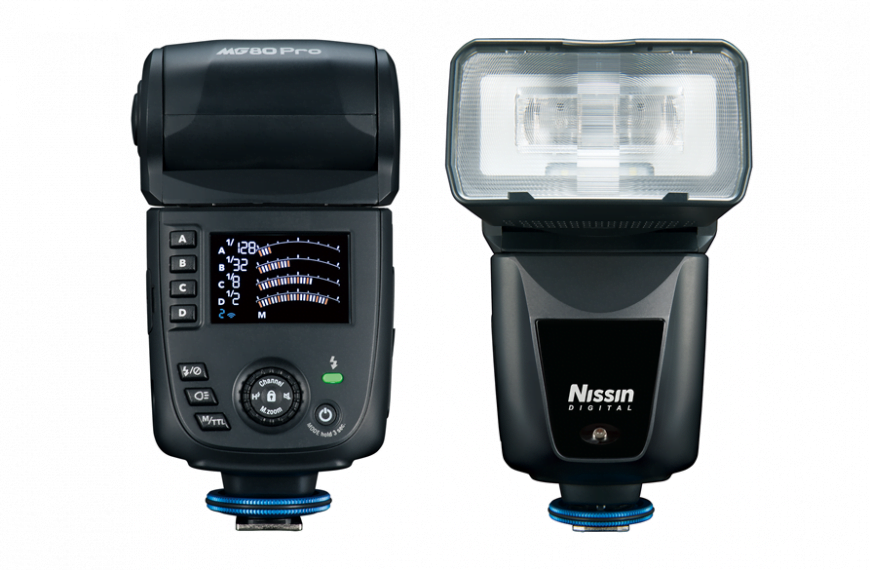 Nissin MG80 Pro: flesz z trybami sterownika i lampy sterowanej oraz światłem modelującym