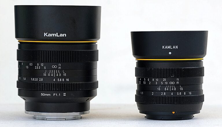 Kamlan-50mm-f1.1-V1-and-V2