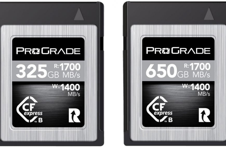 Nowe karty CFexpress Typu B firmy ProGrade Digital mają prędkości odczytu danych do 1700MB/S