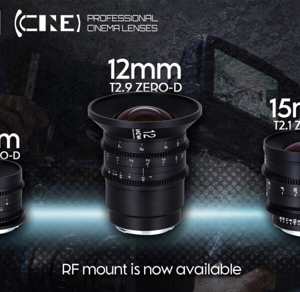 Firma Venus Optics wypuszcza swoje filmowe stałki Laowa 9 mm T2.9, 12 mm T2.9 oraz 15 mm T2.1 z mocowaniem Canon RF