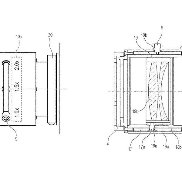 Patent Canona: telekonwerter o zmiennym powiększeniu 1,0-2,0x ze stabilizacją obrazu i filtrem neutralnym szarym o zmiennej gęstości