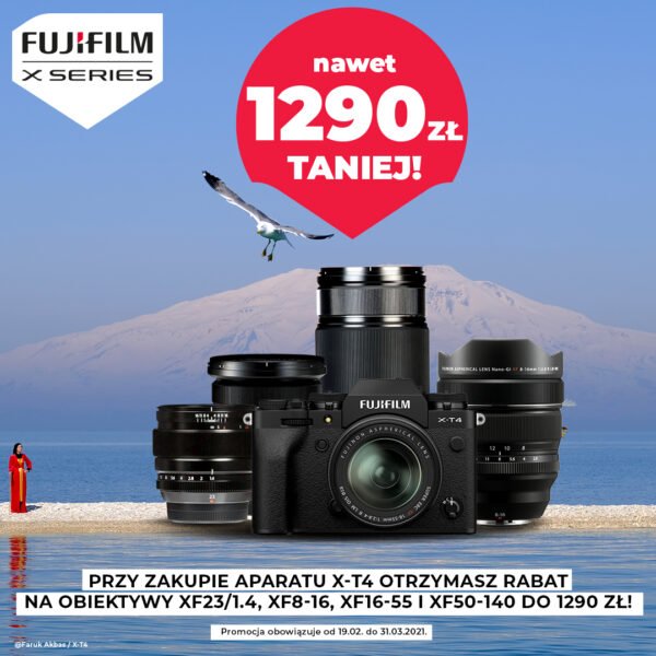 Najnowsze promocje Fujifilm – X-T4 + obiektywy
