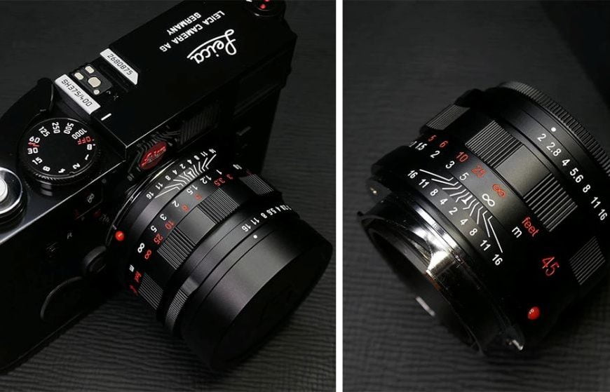 Firma Funleader przerobiła 300 obiektywów Contax G Carl Zeiss Planar 45mm F2 T* na mocowanie Leica M