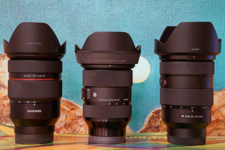Samyang AF 24-70mm F2.8 FE - Sigma 24-70 DG DN Art - Sony 24-70 GM FE