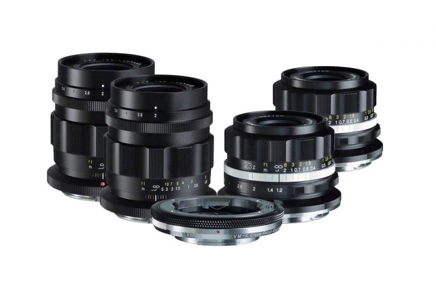 4 nowe obiektywy Cosina Voigtländer w mocowaniu Nikon Z i Fujifilm X oraz adapter z mocowaniem Sony E