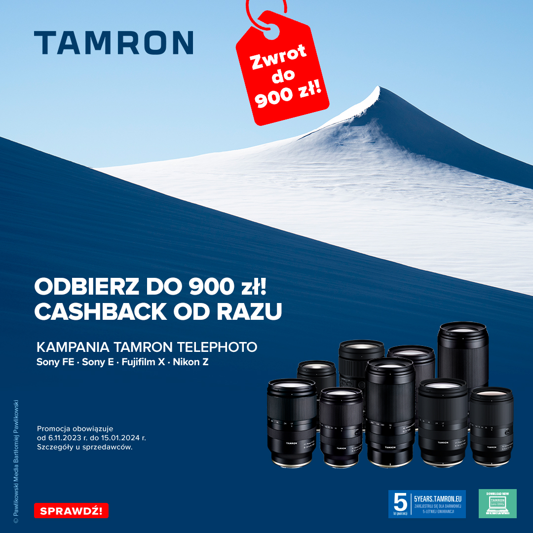 Kampania Tamron Cash Back