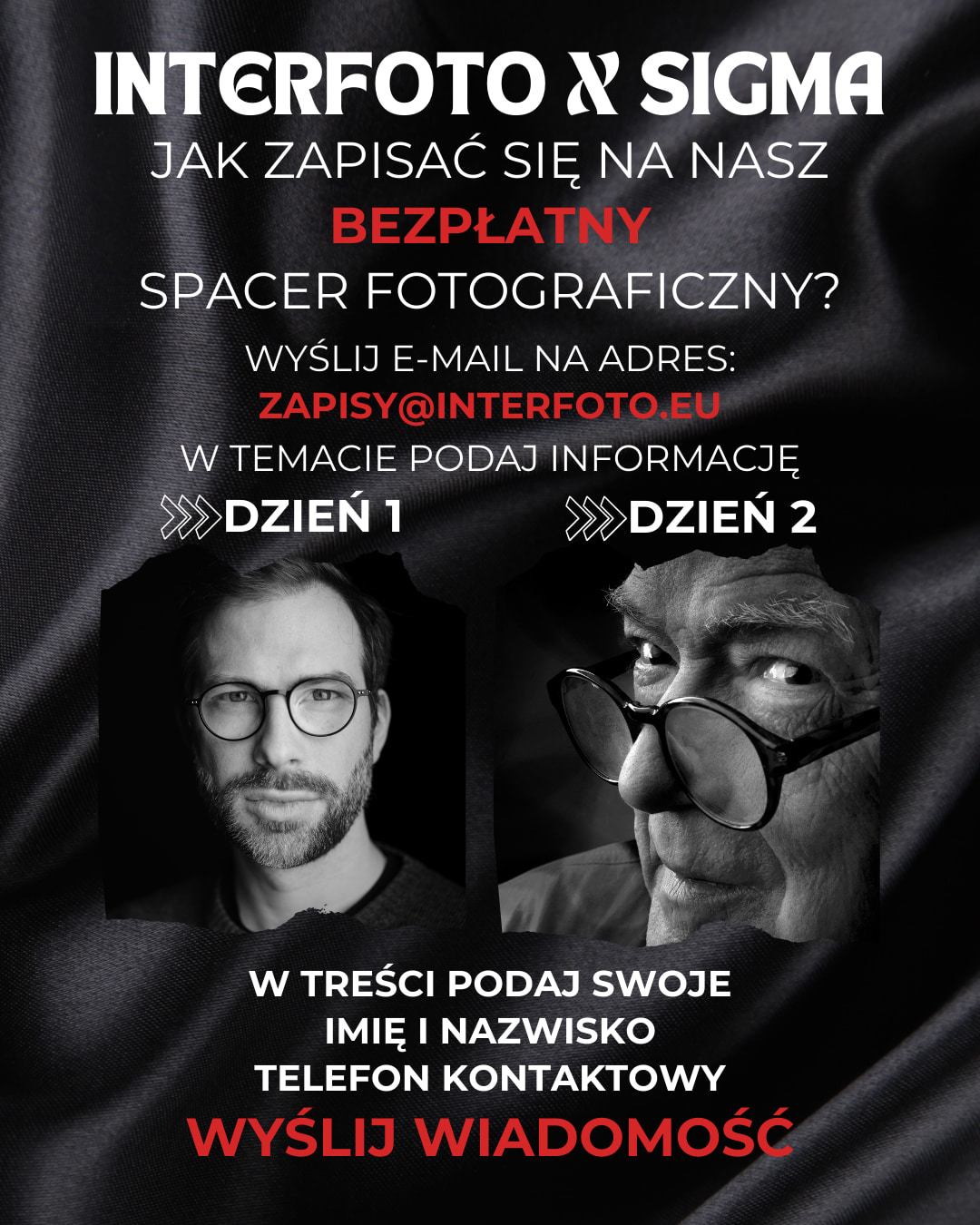Zapisy na spacery fotograficzne InterFoto x Sigma