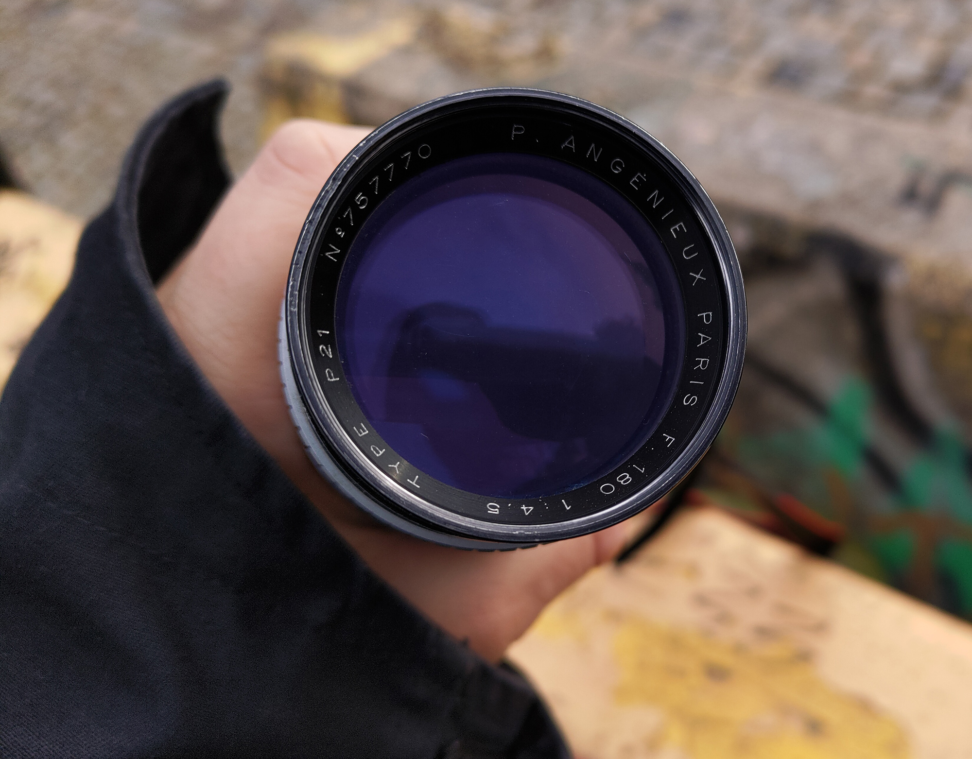 P. Angenieux Paris 180mm F4.5 Type P21 M42 na Canon EOS M50 Mark II