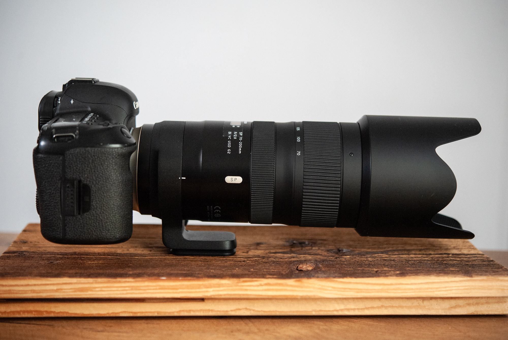 Canon EOS 5D Mark IV ze zmiennoogniskowym krótkim teleobiektywem Tamron 70-200mm F2.8 Di VC USD G2