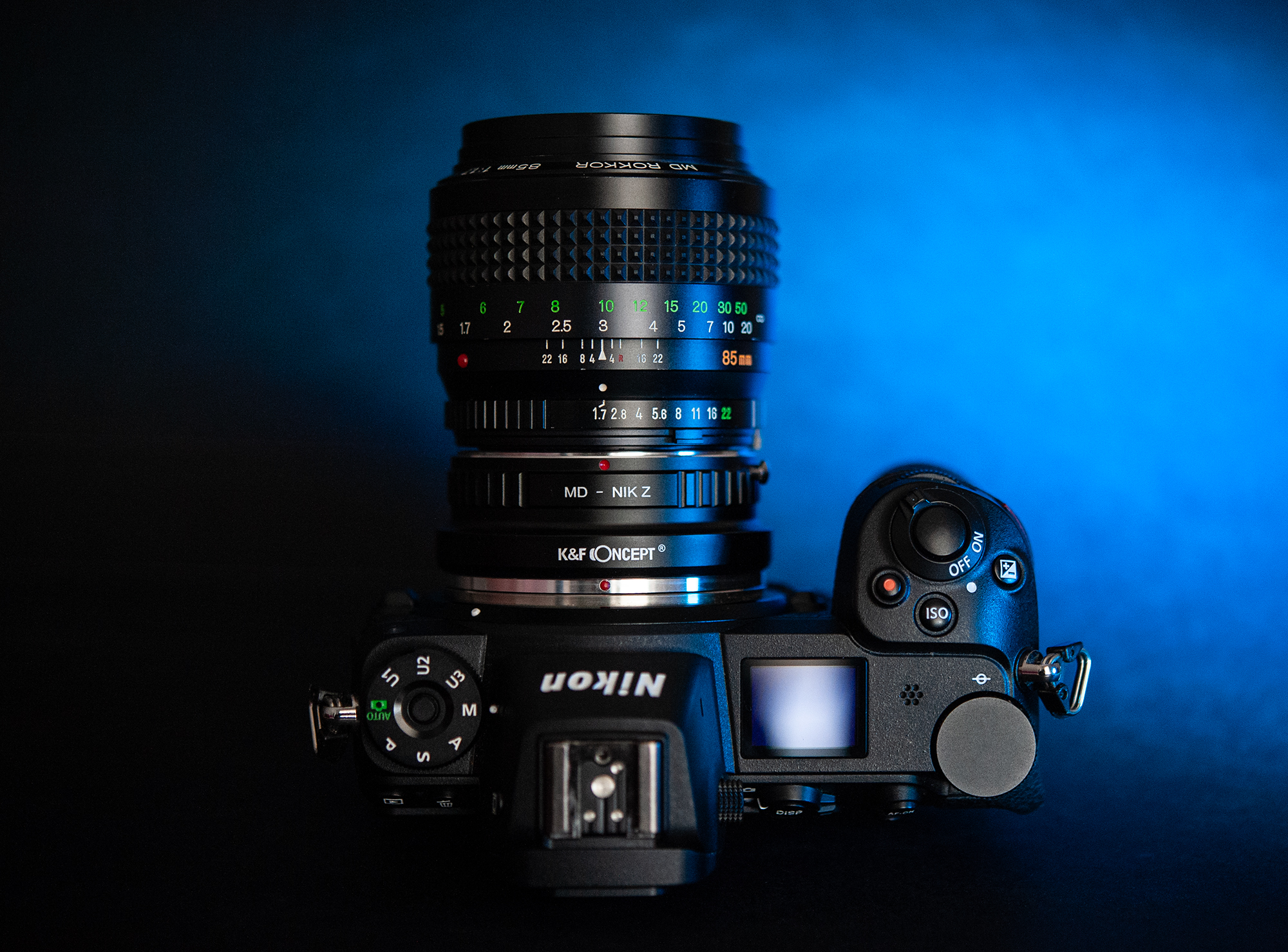 Minolta MC MD 85mm F1.7, Nikon Z6, adapter K&F Concept MD na Nikon Z