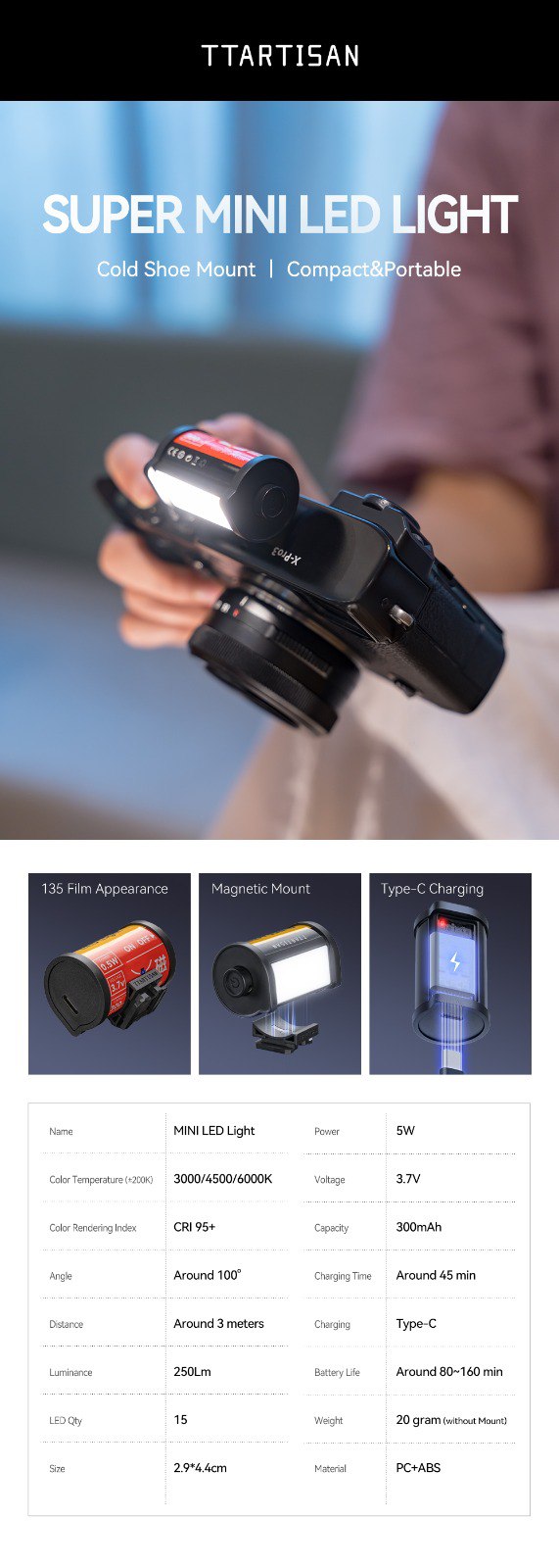 TTArtisan Super Mini Led Light