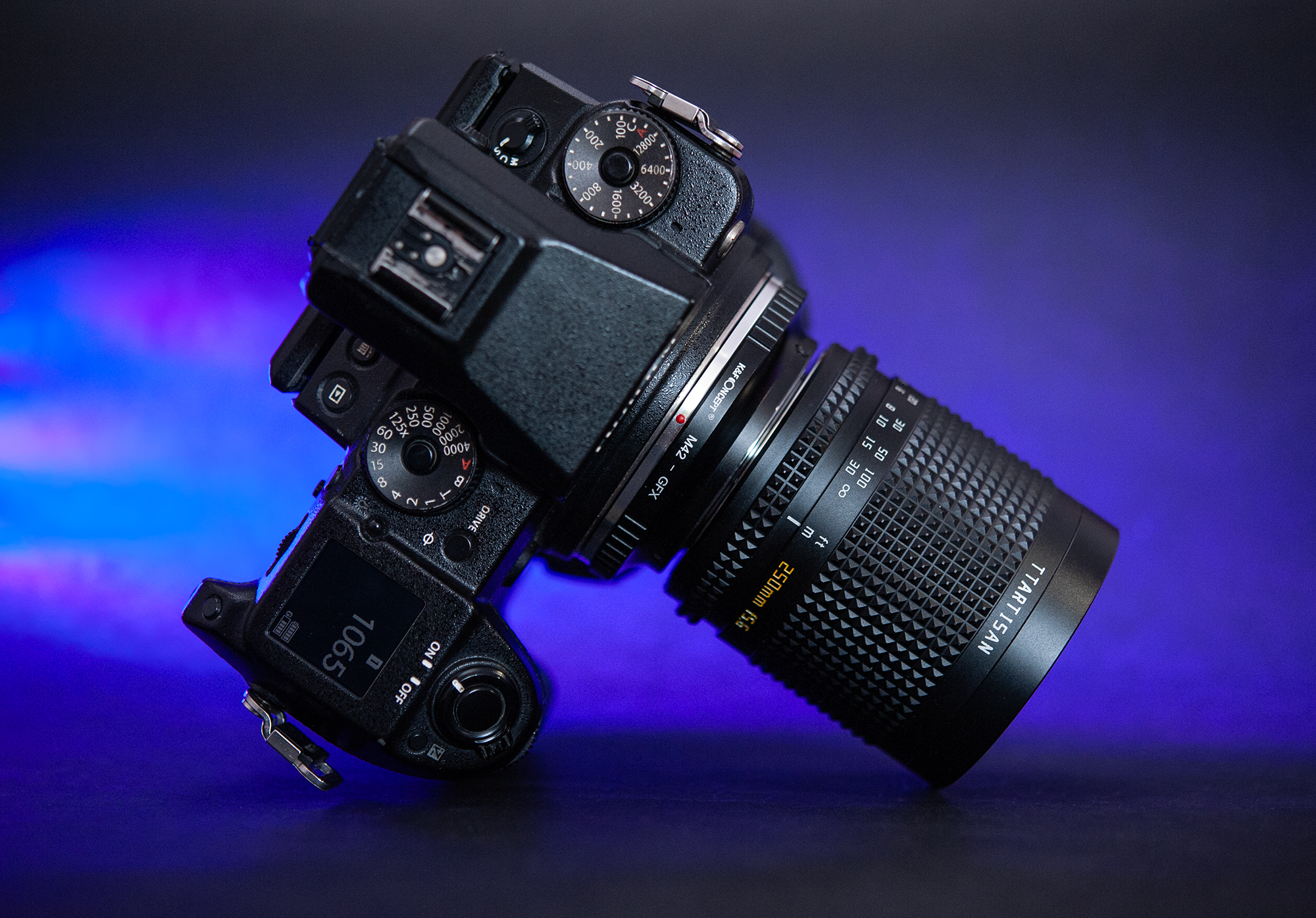 Fujifilm GFX 50s i TTArtisan 250mm F5.6 Reflex Donut Bokeh M42