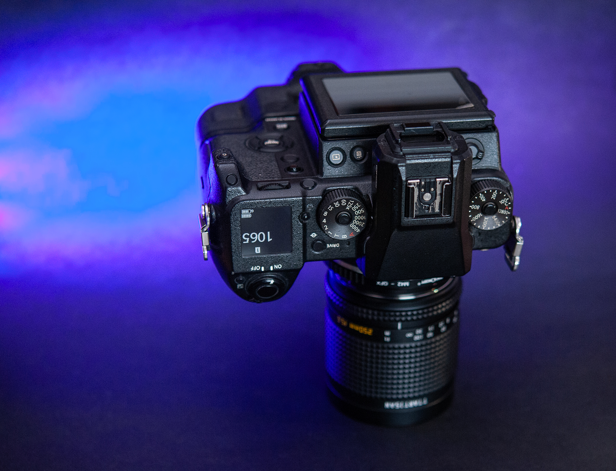 Fujifilm GFX 50s i TTArtisan 250mm F5.6 Reflex Donut Bokeh M42