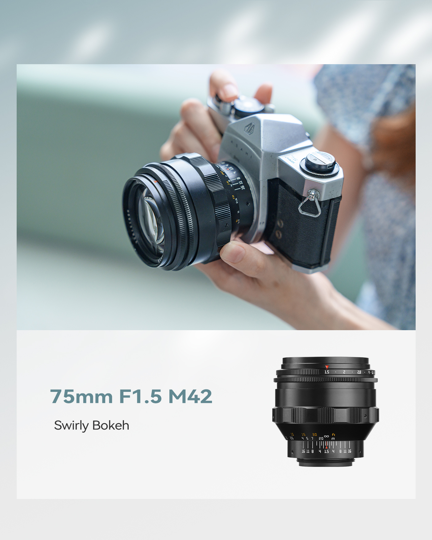TTArtisan 75mm F1.5 Biotar Replica w mocowaniu M42 - już niebawem kolejny pełnoklatkowy Bokeh Killer
