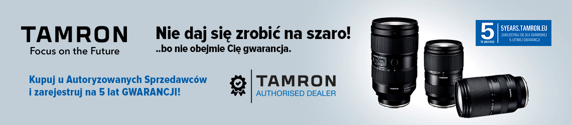 Tamron 5 lat gwarancji